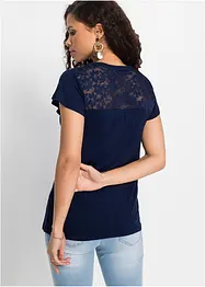 Henley shirt van een viscosemix, bonprix
