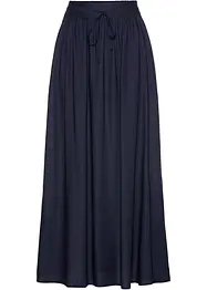 Viscose maxi rok met comfortband en strikkoordjes, bonprix