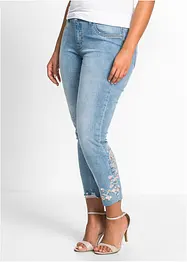 Jeans met borduursel, bonprix