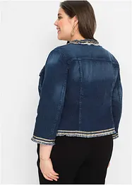 Spijkerjas met franjes, bonprix