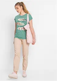 T-shirt met glitterprint, bonprix