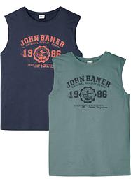 Muscle shirt van biologisch katoen (set van 2), John Baner JEANSWEAR