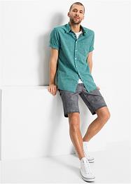 Linnenmix overhemd met korte mouwen, bpc bonprix collection