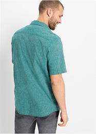 Linnenmix overhemd met korte mouwen, bpc bonprix collection
