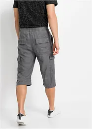 Cargo instapbermuda met linnen, regular fit, bonprix