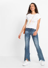 Flared jeans met decoratieve elementen, RAINBOW