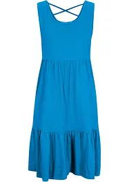 Jersey jurk met volant en rugdetail, bpc bonprix collection