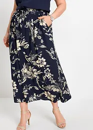 Maxirok van viscose met comfortband en strikkoordjes, bonprix