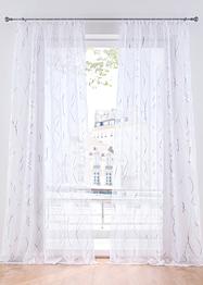 Transparant gordijn met glanzende print (1 stuk), bpc living bonprix collection