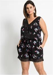 Playsuit met kant, bonprix