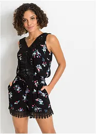 Playsuit met kant, bonprix