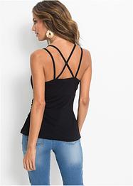 Top met imitatieleer, BODYFLIRT boutique