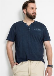 Henley shirt in washed out look, korte mouw, bpc bonprix collection