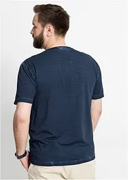 Henley shirt in washed out look, korte mouw, bonprix