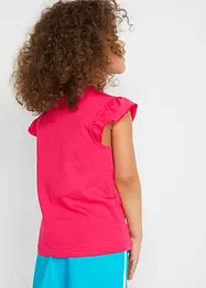 Meisjes T-shirt (set van 2) van biologisch katoen, bonprix