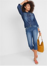 Comfort stretch capri jeans, bonprix