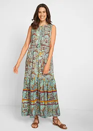 Geweven maxi jurk met print, bonprix