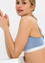 T-shirt bh zonder beugels (set van 2) met biologisch katoen, bonprix