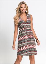 Jersey jurk met etnoprint, RAINBOW
