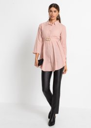 Lange blouse met ceintuur en gerecycled polyester, BODYFLIRT
