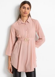 Lange blouse met ceintuur en gerecycled polyester, BODYFLIRT