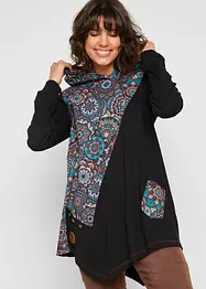 Puntig toelopend shirt van puur katoen, bonprix