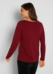 Longsleeve met V-hals (set van 2), bonprix