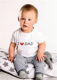 Baby jersey broek (set van 2) van biologisch katoen, bonprix