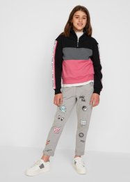 Meisjes sweatpants met print, bpc bonprix collection