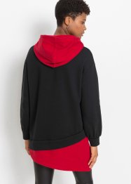 Sweater met capuchon en asymmetrische onderrand, RAINBOW