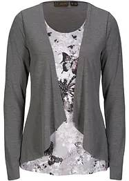 2-in-1 shirt met print, bonprix