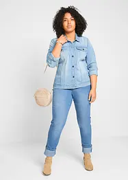 Stretch jeans mid waist, straight, bonprix