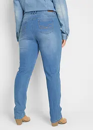 Stretch jeans mid waist, straight, bonprix