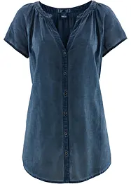 Cold dyed blouse van katoen, korte mouw, bonprix