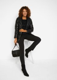 Gewatteerde jas in leather look, bpc selection premium