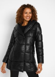 Gewatteerde jas in leather look, bpc selection premium