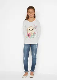 Meisjes longsleeve (set van 2) van biologisch katoen, bonprix