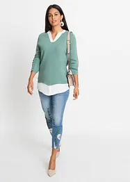 Trui met blouse-inzet, bonprix