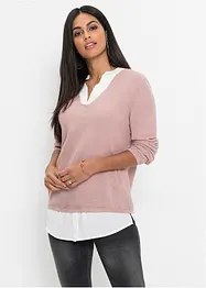 Trui met blouse-inzet, bonprix