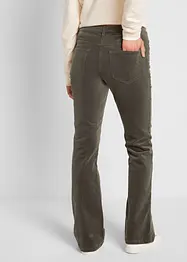 Stretch corduroy broek, bootcut, bonprix