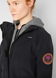 Lange softshell jas in layerlook, waterafstotend, bonprix