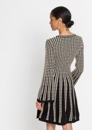 Gebreide jurk in plissélook, BODYFLIRT boutique