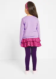 Meisjes shirt, rok, legging en haarband (4-dlg. set), bonprix