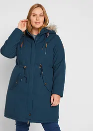 Winterparka met capuchon en imitatiebont, bonprix