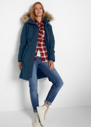 Winterparka met capuchon en imitatiebont, John Baner JEANSWEAR