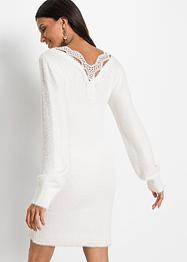 Gebreide jurk met kant, korte maten, BODYFLIRT boutique