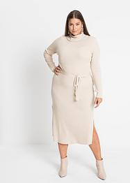 Gebreide jurk met strikceintuur, BODYFLIRT