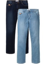 Regular fit stretch jeans, bootcut (set van 2), John Baner JEANSWEAR