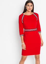 Jersey jurk met riem, BODYFLIRT