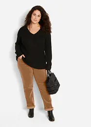 Stretch corduroy broek, straight, bonprix